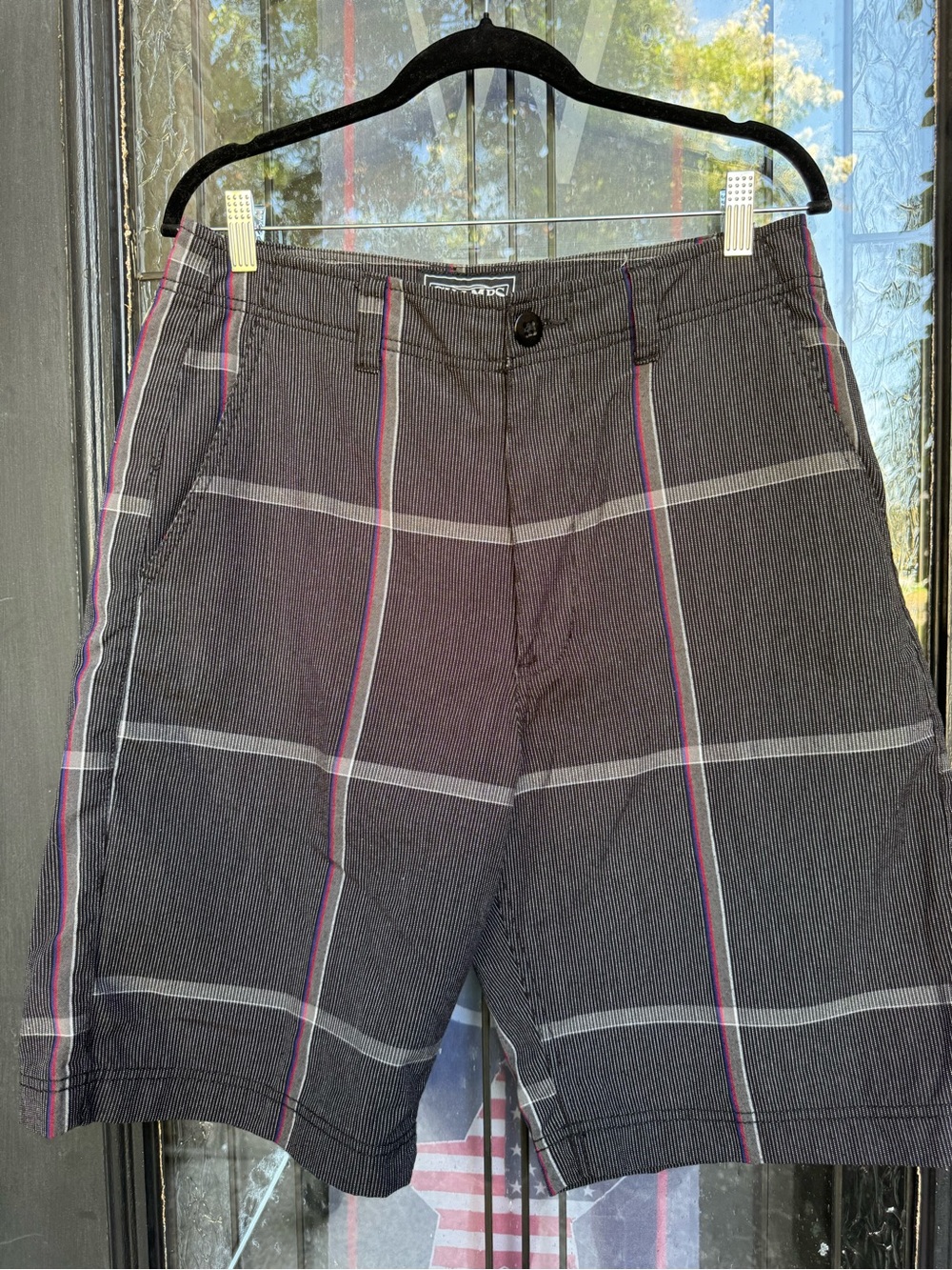 🏷️ Vintage Y2K Champs Sports Plaid Chino Shorts Size 32